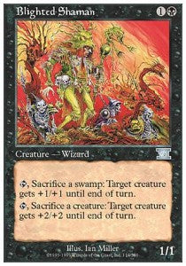 Blighted Shaman - Sixth Edition (Uncommon) [6ED-114]