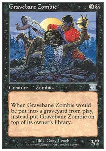 Gravebane Zombie - Sixth Edition (Uncommon) [6ED-133]