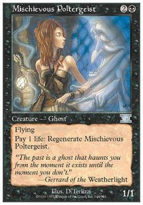 Mischievous Poltergeist - Sixth Edition (Uncommon) [6ED-144]
