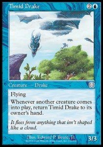 Timid Drake - Mercadian Masques (Uncommon) [MMQ-111]