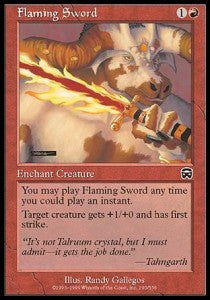 Flaming Sword - Mercadian Masques (Common) [MMQ-190]