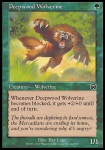 Deepwood Wolverine - Mercadian Masques (Common) [MMQ-242]