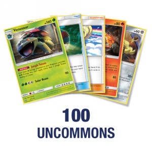 100 random Pokémon Uncommons