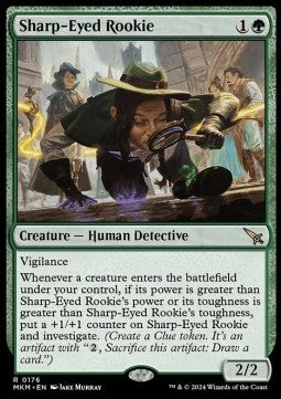 Sharp-Eyed Rookie - Murders at Karlov Manor (Rare) [MKM-176]