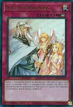 Solemn Warning (V.2 - Ultra Rare) - 25th Anniversary Rarity Collection II (Ultra Rare) [RA02-078]