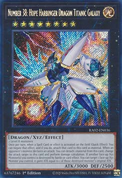 Number 38: Hope Harbinger Dragon Titanic Galaxy (V.3 - Secret Rare) - 25th Anniversary Rarity Collection II (Secret Rare) [RA02-036]