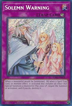 Solemn Warning (V.3 - Secret Rare) - 25th Anniversary Rarity Collection II (Secret Rare) [RA02-078]