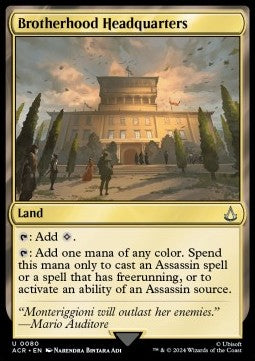 Brotherhood Headquarters - Universes Beyond: Assassin's Creed (Uncommon) [ACR-80]