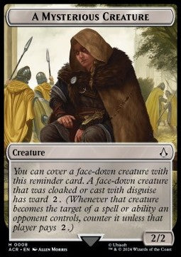 A Mysterious Creature Token (Colorless 2/2) - Universes Beyond: Assassin's Creed: Tokens (Token) [TACR-T8]