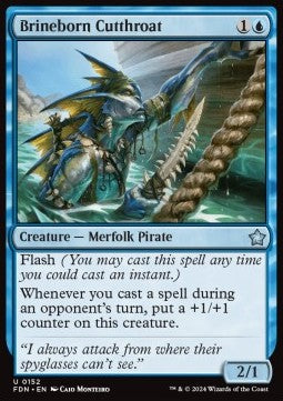 Brineborn Cutthroat - Magic: The Gathering Foundations (Uncommon) [FDN-152]