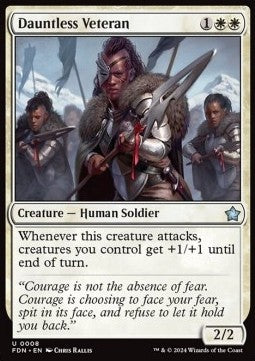 Dauntless Veteran - Magic: The Gathering Foundations (Uncommon) [FDN-8]