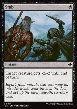 Stab - Magic: The Gathering Foundations (Common) [FDN-71]