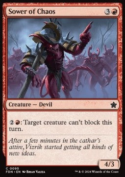 Sower of Chaos - Magic: The Gathering Foundations (Common) [FDN-95]