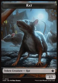 Rat Token (B 1/1) // Zombie Token (B 2/2) - Magic: The Gathering Foundations: Tokens (Token) [TFDN-T 14/15]