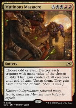 Mutinous Massacre - Edge of Eternities (Rare) [EOE-222]