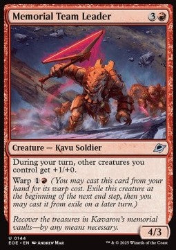 Memorial Team Leader - Edge of Eternities (Uncommon) [EOE-144]