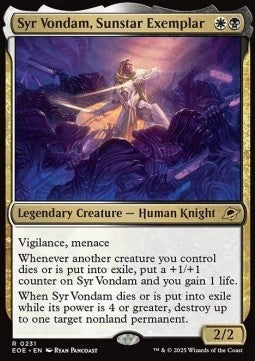 Syr Vondam, Sunstar Exemplar - Edge of Eternities (Rare) [EOE-231]