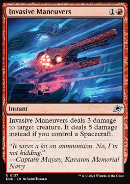 Invasive Maneuvers - Edge of Eternities (Uncommon) [EOE-137]