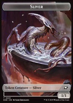 Sliver Token (C 1/1) // Robot Token (A 2/2) - Edge of Eternities: Tokens (Token) [TEOE-T 1/10]
