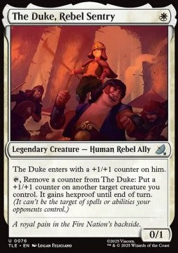 The Duke, Rebel Sentry - Avatar: The Last Airbender: Eternal (Uncommon) [TLE-76]