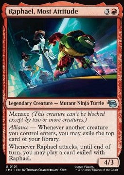 Raphael, Most Attitude - Teenage Mutant Ninja Turtles (Uncommon) [TMT-101]