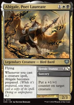 Abigale, Poet Laureate // Heroic Stanza - Secrets of Strixhaven (Uncommon) [SOS-170]