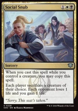 Social Snub - Secrets of Strixhaven (Uncommon) [SOS-228]
