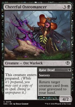 Cheerful Osteomancer // Raise Dead - Secrets of Strixhaven (Common) [SOS-76]
