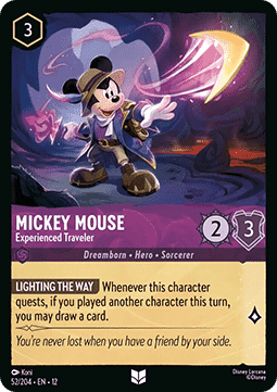 Mickey Mouse - Experienced Traveler - Wilds Unknown (Uncommon) [12WIL-52]