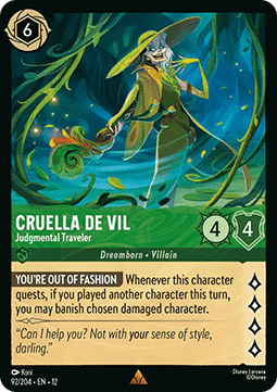 Cruella De Vil - Judgmental Traveler - Wilds Unknown (Rare) [12WIL-92]