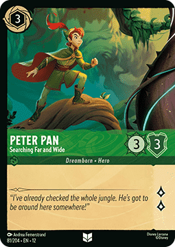 Peter Pan - Searching Far and Wide (V.2) - Wilds Unknown (Uncommon) [12WIL-81]