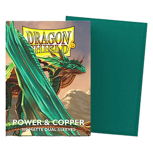 100 Dragon Shield Sleeves - Matte Dual Power & Copper