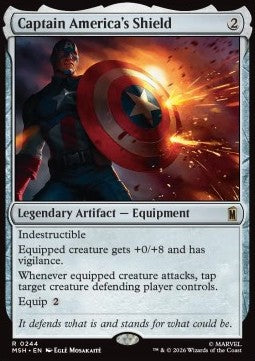 Captain America's Shield - Marvel Super Heroes (Rare) [MSH-244]