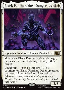 Black Panther, Most Dangerous - Commander: Marvel Super Heroes: Extras (Rare) [XMSC-584]