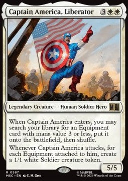 Captain America, Liberator - Commander: Marvel Super Heroes: Extras (Rare) [XMSC-587]