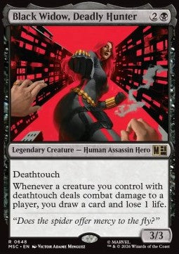 Black Widow, Deadly Hunter - Commander: Marvel Super Heroes: Extras (Rare) [XMSC-648]