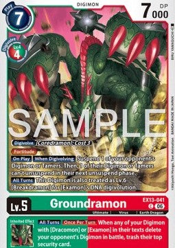 Groundramon (EX13-041) (V.1) - Chivalrous XIII (Common) [EX-13-041]