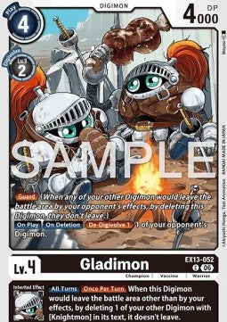 Gladimon (EX13-052) (V.1) - Chivalrous XIII (Common) [EX-13-052]