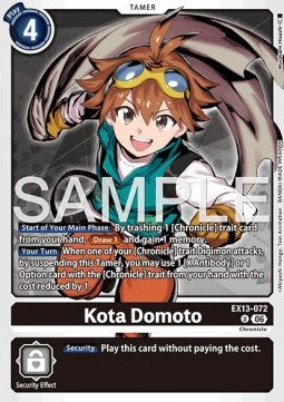 Kota Domoto (EX13-072) (V.1) - Chivalrous XIII (Uncommon) [EX-13-072]
