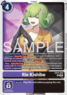 Rie Kishibe (EX13-074) (V.1) - Chivalrous XIII (Uncommon) [EX-13-074]